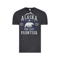 Vintage Black alaska the last frontier shirt   adventure alaskan home gift t shirt Vintage Tee - lanVoArt