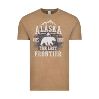 Vintage Coffee alaska the last frontier shirt   adventure alaskan home gift t shirt Vintage Tee - lanVoArt