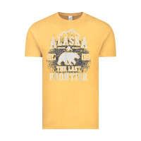 Vintage Mustard alaska the last frontier shirt   adventure alaskan home gift t shirt Vintage Tee - lanVoArt