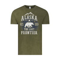 Vintage Olive alaska the last frontier shirt   adventure alaskan home gift t shirt Vintage Tee - lanVoArt