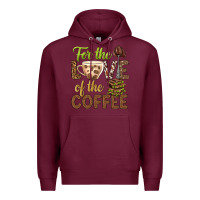 Burgundy for the love of the coffee bbs Premium Hoodie - BundleAndBundleShop