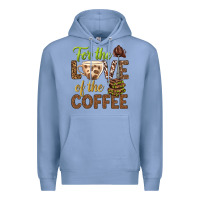 Colony Blue for the love of the coffee bbs Premium Hoodie - BundleAndBundleShop