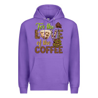Purple for the love of the coffee bbs Premium Hoodie - BundleAndBundleShop