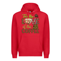 Red for the love of the coffee bbs Premium Hoodie - BundleAndBundleShop