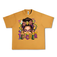 Peanut Butter mardi gras teacher caucasian messy bun Urban Heavy Tee - texasbilliewilder