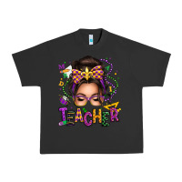 Pigment Black mardi gras teacher caucasian messy bun Urban Heavy Tee - texasbilliewilder