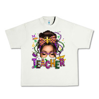 Pistachio mardi gras teacher caucasian messy bun Urban Heavy Tee - texasbilliewilder