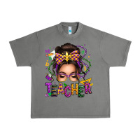 Tornado mardi gras teacher caucasian messy bun Urban Heavy Tee - texasbilliewilder