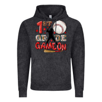 Vintage Black back to school 1st baseball game on Vintage Hoodie - NancyCooperArtShop