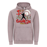 Vintage Zinc back to school 1st baseball game on Vintage Hoodie - NancyCooperArtShop