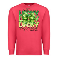 Cardinal Not Lucky Simply Blessed Premium Sweatshirt - CowhideDigitalArt