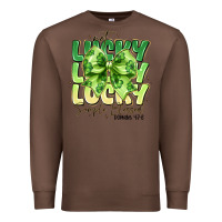 Chestnut Not Lucky Simply Blessed Premium Sweatshirt - CowhideDigitalArt