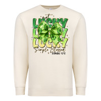 Sandshell Not Lucky Simply Blessed Premium Sweatshirt - CowhideDigitalArt