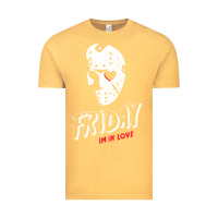 Vintage Mustard friday the 13th friday i'm in love vintage style horror halloween t sh Vintage Tee - lanVoArt