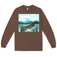 Chestnut the lake is my happy place Long Sleeve Tee - TumblerDesignByShophia