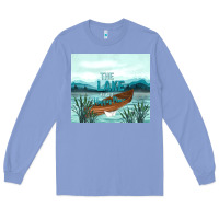 Colony Blue the lake is my happy place Long Sleeve Tee - TumblerDesignByShophia