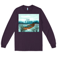 Plum the lake is my happy place Long Sleeve Tee - TumblerDesignByShophia