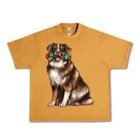 Peanut Butter australian shepherd with rope toy Urban Heavy Tee - texasbilliewilder
