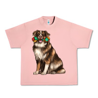 Salmon australian shepherd with rope toy Urban Heavy Tee - texasbilliewilder