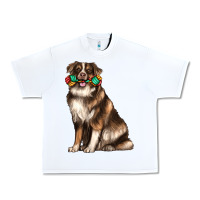 White australian shepherd with rope toy Urban Heavy Tee - texasbilliewilder
