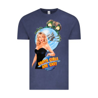 Vintage Denim not of this earth girls are easy mixup Vintage Tee - lanVoArt