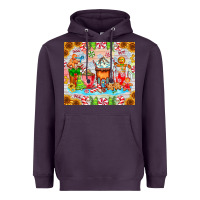 Plum christmas coffee class Heavyweight Hoodie - CowhideDigitalArt