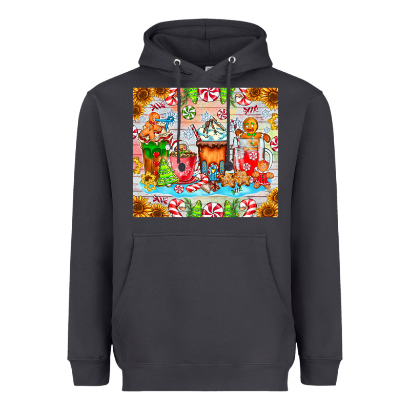 Christmas Coffee Class Heavyweight Hoodie by CowhideDigitalArt | Teevron