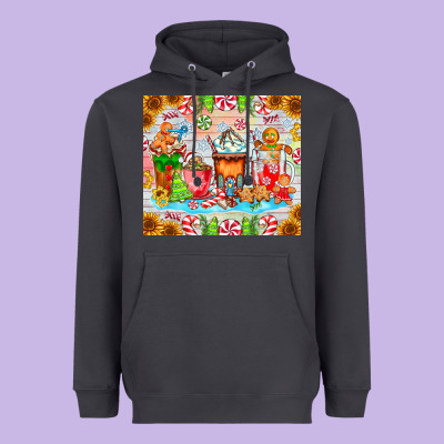 Christmas Coffee Class Heavyweight Hoodie Designed By Cowhidedigitalart