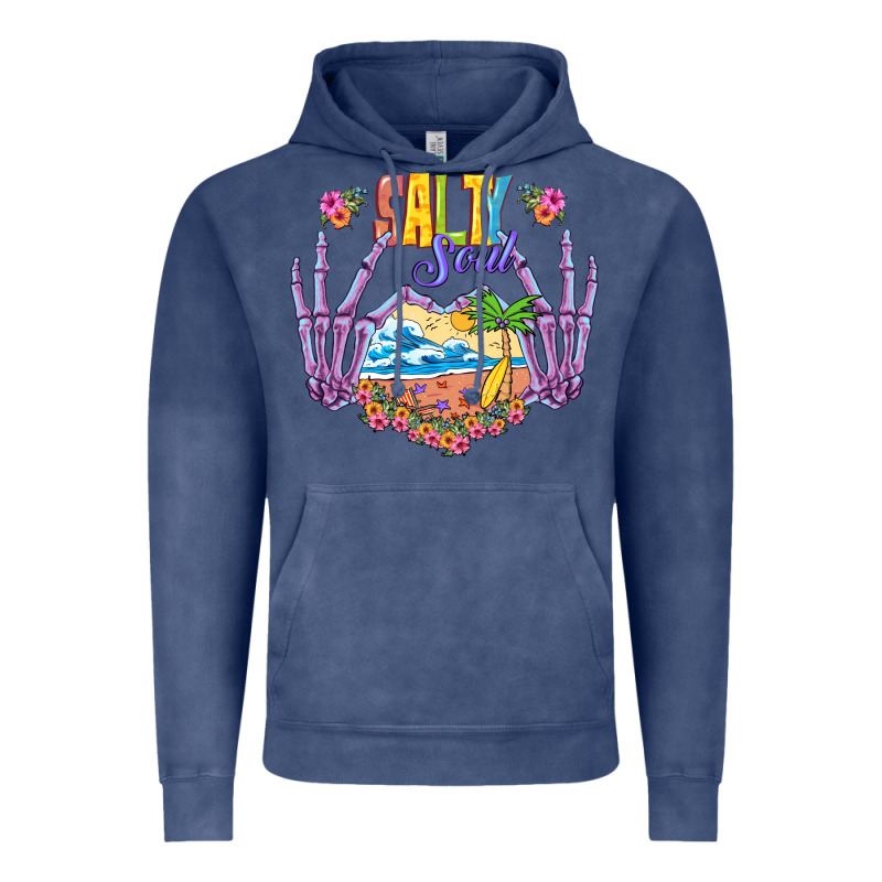 Salty Soul Vintage Hoodie by NancyCooperArtShop | Teevron