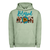 Pigment Oil Green blessed mom Urban Hoodie - Artiststas
