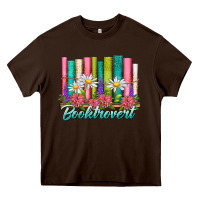 Chocolate Brown booktrovert Heavy Core Tee - NancyCooperArtShop