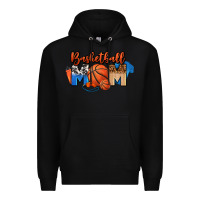Black basketball mom Premium Hoodie - FaDigitalArtStudio