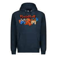 Navy basketball mom Premium Hoodie - FaDigitalArtStudio