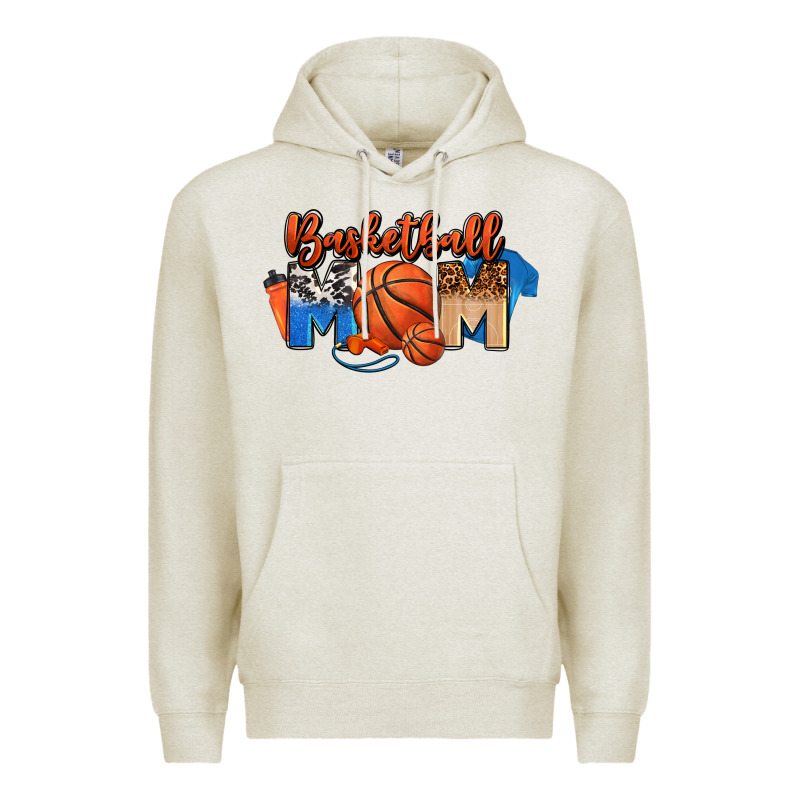Basketball Mom Premium Hoodie by FaDigitalArtStudio | Teevron