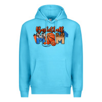 Ocean Blue basketball mom Premium Hoodie - FaDigitalArtStudio
