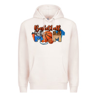 Pale Pink basketball mom Premium Hoodie - FaDigitalArtStudio