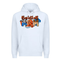 White basketball mom Premium Hoodie - FaDigitalArtStudio