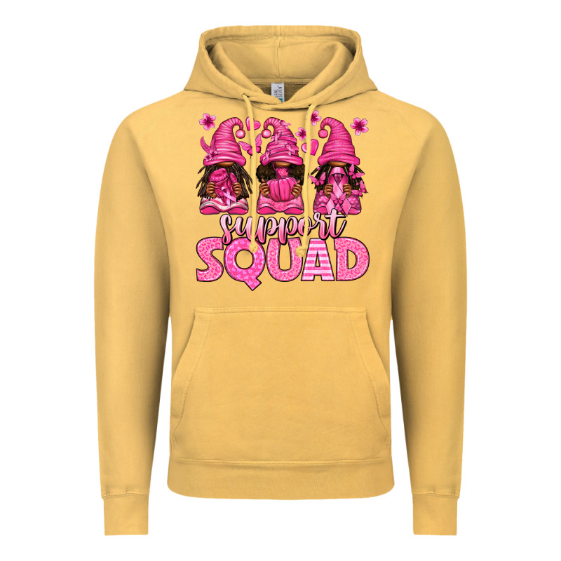 Breast Cancer Afro Gnomies Support Squad Vintage Hoodie by texasbilliewilder | Teevron