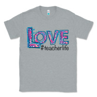 Heather Grey Love Teacher Life Classic Tee - Bettercallsaul