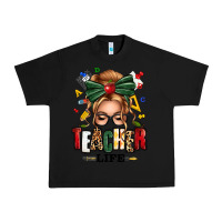 Black teacher life blonde caucassian messy bun Urban Heavy Tee - texasbilliewilder