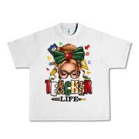 Lunar Rock teacher life blonde caucassian messy bun Urban Heavy Tee - texasbilliewilder