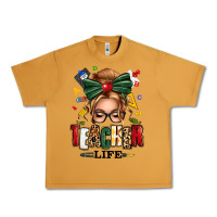 Peanut Butter teacher life blonde caucassian messy bun Urban Heavy Tee - texasbilliewilder