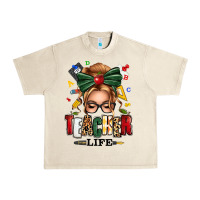Sandshell teacher life blonde caucassian messy bun Urban Heavy Tee - texasbilliewilder