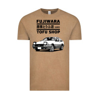 Vintage Coffee initial d fujiwara tofu shop ae86 manga Vintage Tee - lanVoArt