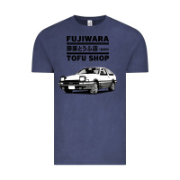 Vintage Denim initial d fujiwara tofu shop ae86 manga Vintage Tee - lanVoArt