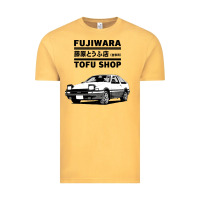 Vintage Mustard initial d fujiwara tofu shop ae86 manga Vintage Tee - lanVoArt