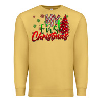 Antique Gold my first Christmas Premium Sweatshirt - CowhideDigitalArt