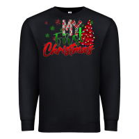 Black my first Christmas Premium Sweatshirt - CowhideDigitalArt