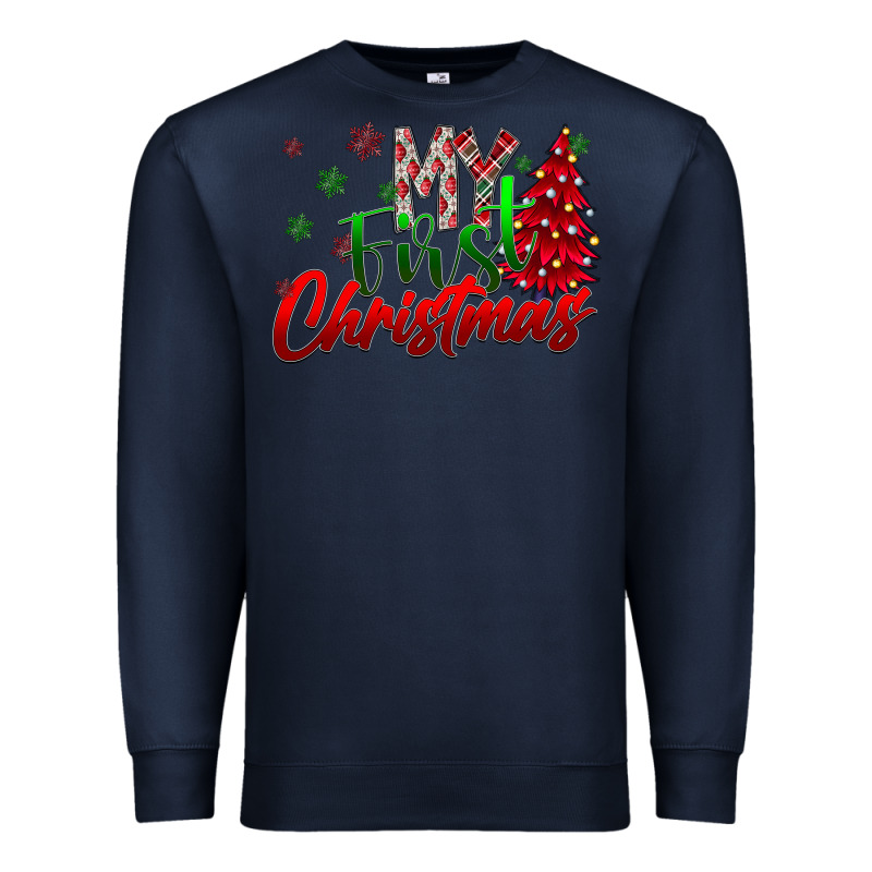 My First Christmas Premium Sweatshirt by CowhideDigitalArt | Teevron