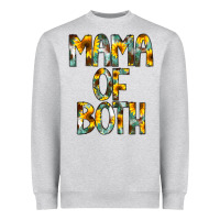 Heather Grey Mama of Both Heavyweight Sweatshirt - CowCowDesign